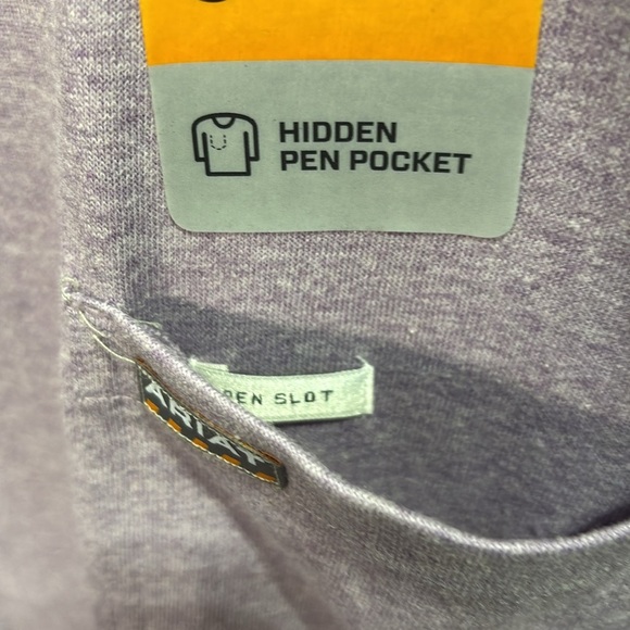 Ariat Rebar Workwear Cotton Strong pre-shrunk, pen pocket,logo,short sleeve tee - Picture 6 of 10